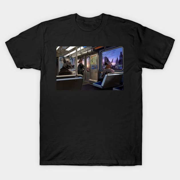 The Commute Home T-Shirt by Ziqqix